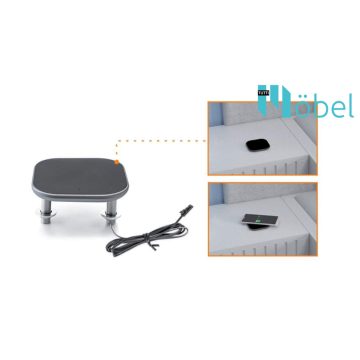 Vezeték nélküli töltő, 12V / 5V(1A), átmenő csavarral