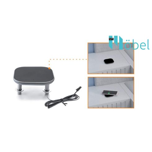 Vezeték nélküli töltő, 12V / 5V(1A), átmenő csavarral