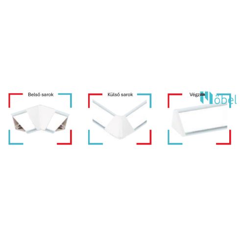 1104  PVC T háromszög vízzáró, 4000 mm