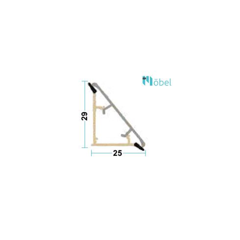 1202 Dupla Klikk Alu vízvető, 4000 mm