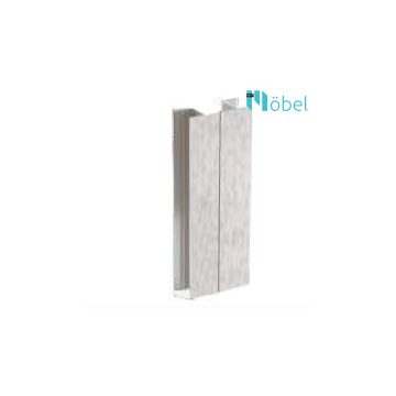 2274 PVC lábazattakró sarokelem, inox