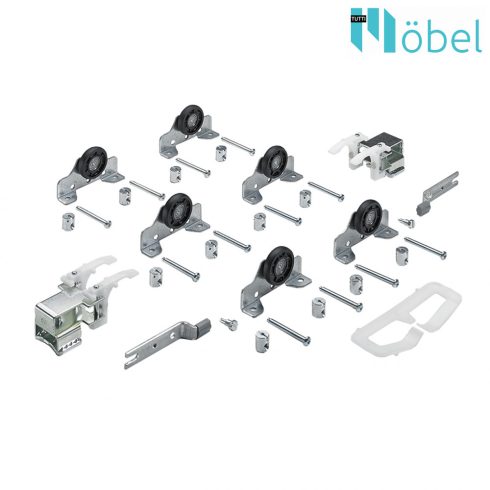 HETTICH TopLine 1 tolóajtó vasalat 3 ajtóhoz