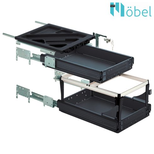 HETTICH 46744 CONT.SET 2XQD,HF244,530BL