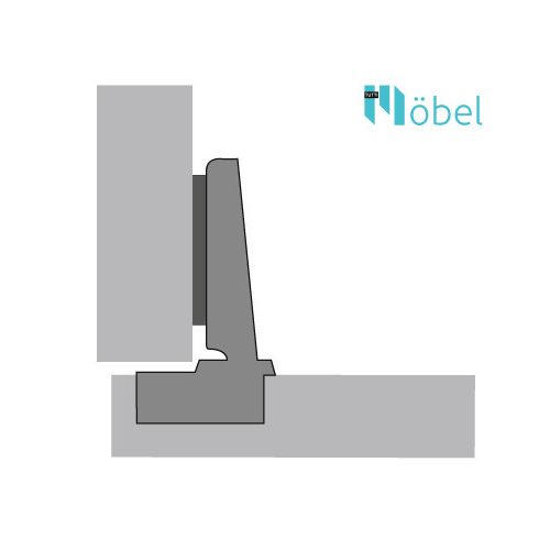 HETTICH INTERMAT 9943 rázáródó kivetőpánt, talp nélkül