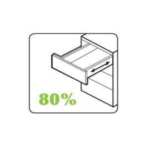 FGV EXCEL Slowmotion részleges kihúzású fióksín