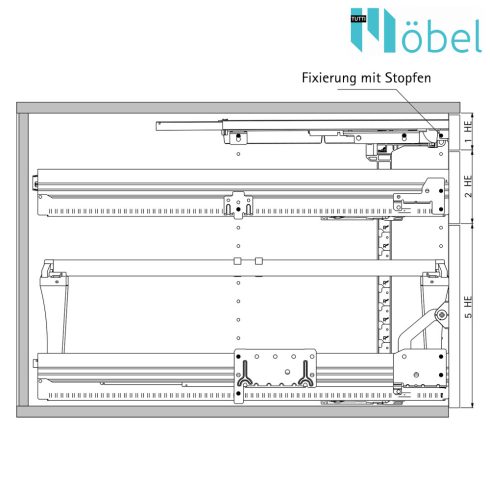 HETTICH 75946 DRAWING 1:1 LR32 KA/QD45 EB392