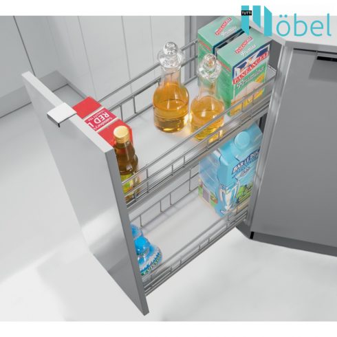 HETTICH 9065857 Cargo IQ 90 deg. Silver cabinet 200mm