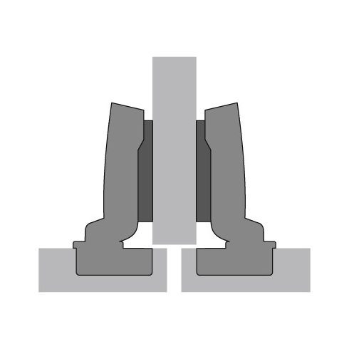 HETTICH SENSYS 8645 félig záródó fék nélküli kivetőpánt, talp nélkül