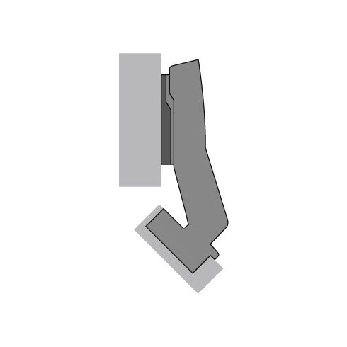 HETTICH SENSYS 8639i 45 fokos fékes kivetőpánt, talp nélkül