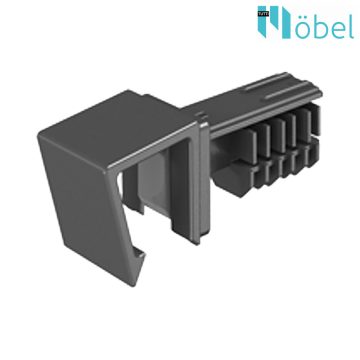   HETTICH INNOTECH ATIRA, duplafalú fiókrendszer adapter korláthoz, duplapálcás megoldáshoz antracit
