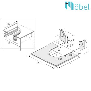 HETTICH 9204284 IT/IA/AT Uni Undersink-Cover AZ  HE60385