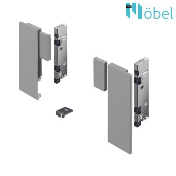   HETTICH 9257657 AVANTECH YOU Belső előlap rögzítő, egyedi anyaghoz, INLAY oldalfalhoz H-187 ezüst  