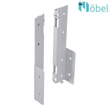   HETTICH 9257670 AVANTECH YOU Hátfal rögzítő H-187 ezüst  bal