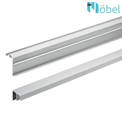 HETTICH 9277164 Tolóajtó Hettich TopLne L vasalat alsó+felső sín készlet 2300 mm  alu