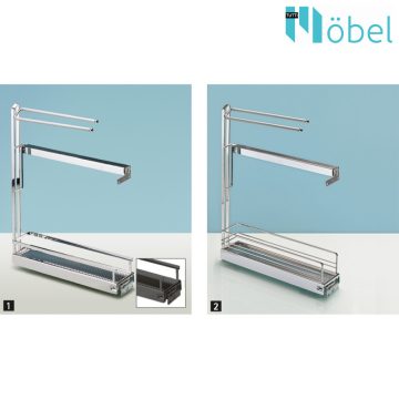 HETTICH 9277608 PULL-OUT TOWEL RAIL 150STYLE ANTHR.ACTRO