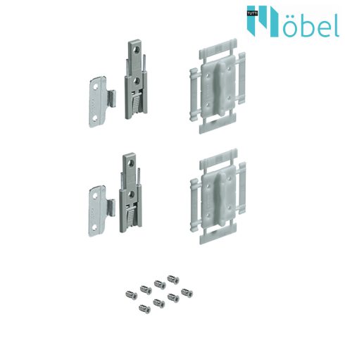 HETTICH 9277904 WLL Set MS, Schnellmontage, 2x, weiß