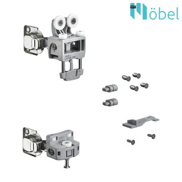 HETTICH 9277991 WLL Set RP+GP, SC, 12kg, lhs, grey