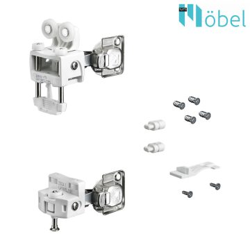 HETTICH 9278007 WLL Set RP+GP, SC, 12kg, rhs, white