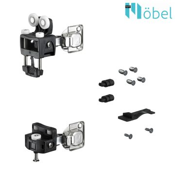 HETTICH 9278267 WLL Set RP+GP, SC, 12kg, rhs, black