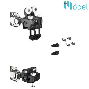 HETTICH 9278483 WLL Set RP+GP, 12kg, lhs, black