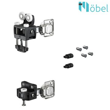 HETTICH 9278484 WLL Set RP+GP, 12kg, rhs, black