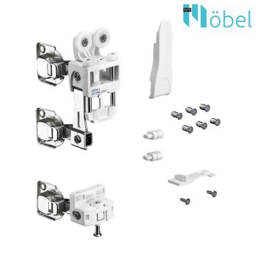 HETTICH 9278487 WLL Set RP+GP, SC, 25kg, lhs, white
