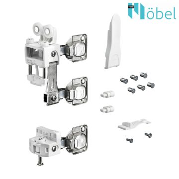 HETTICH 9278488 WLL Set RP+GP, SC, 25kg, rhs, white