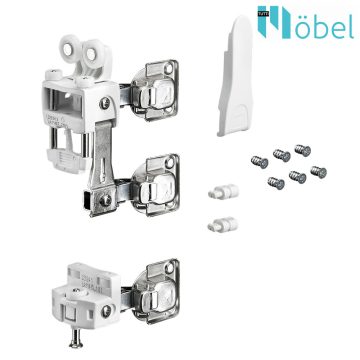 HETTICH 9278603 WLL Set RP+GP, 25kg, rhs, white