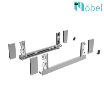   AVANTECH YOU BOKY V SADĚ INLAY V187 MM L600 MM STŘÍBRNÁ (BEZ PŘÍCHYTEK ČELA)