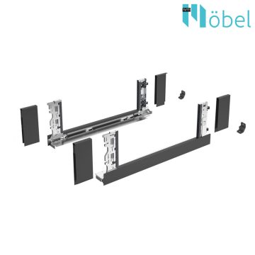   AVANTECH YOU BOKY V SADĚ INLAY V187 MM L400 MM ANTRACITOVÁ (BEZ PŘÍCHYTEK ČELA)