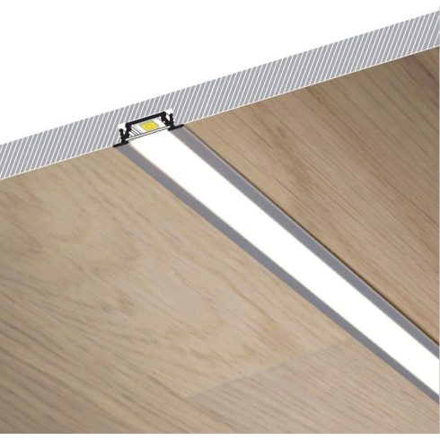 LED profil GROOVE - fekete