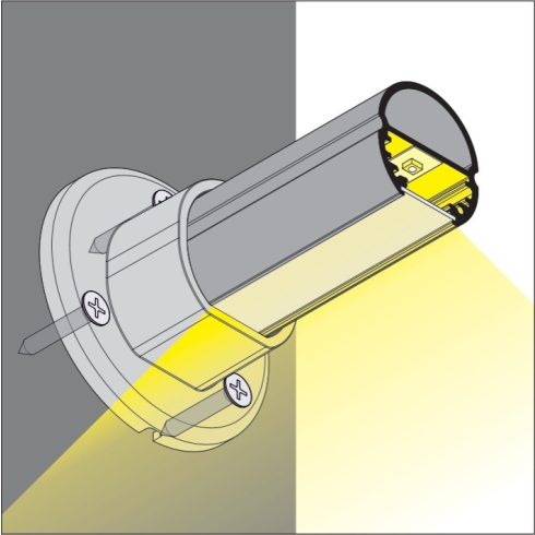 LED profil OVAL (Világító mándlirúd)