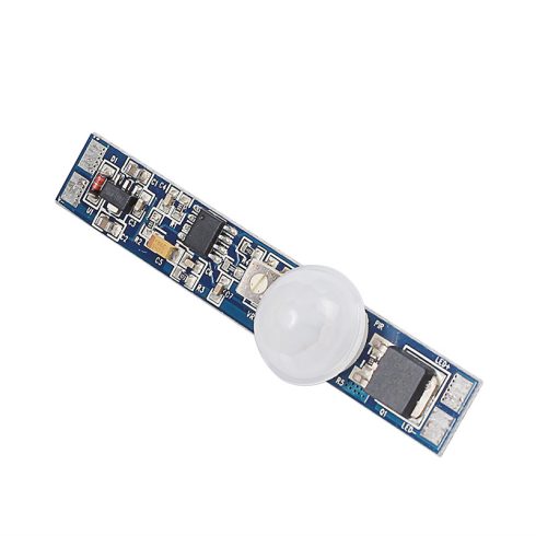 LED profilba építhető PIR mozgásérzékelős kapcsoló, állítható késleltetés 6-70 mp