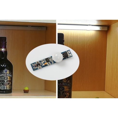 LED profilba építhető PIR mozgásérzékelős kapcsoló