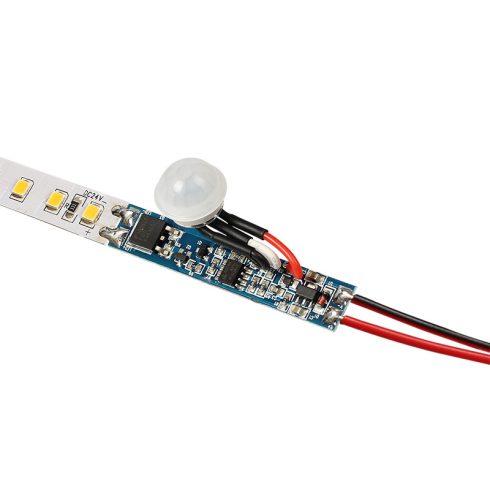 LED profilba építhető PIR mozgásérzékelős kapcsoló szürkületérzékelővel