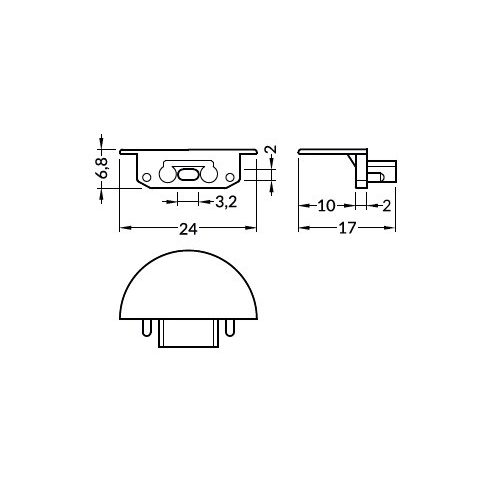 Végzáró GROOVE fekete