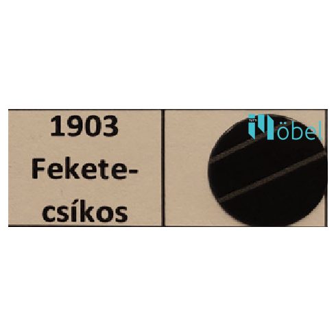 Csavartakaró sapka, fényes fekete csíkos (1903) - facsavarhoz