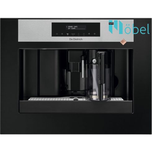 De Dietrich beépíthető automata kávéfőző, 5 kávéerősség, 3 kávéhosszúság, LCD kijelző, platinum