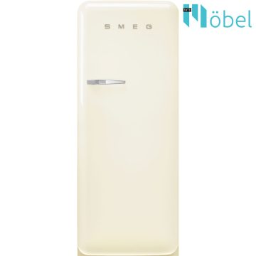  SMEG retro hűtő/fagyasztó, bézs, jobb oldali pánt, D energiaosztály