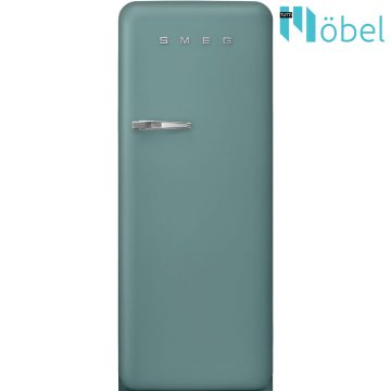   SMEG retro hűtő/fagyasztó, matt smaragdzöld, jobb oldali pánt, D energiaosztály