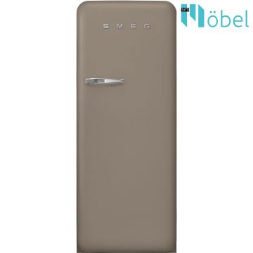  SMEG retro hűtő/fagyasztó, matt szürkésbarna, jobb oldali pánt, D energiaosztály