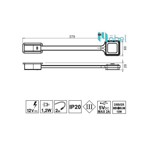 FFLEXI 2Q LED hajlítható karos lámpa, term. fehér, fekete, kapcsolóval, USB-C csatalkozóval