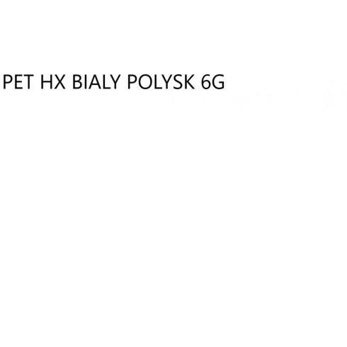 Fényes PET fólia - Bialy polysk 6G 