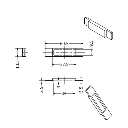 Műanyag csík csúszótalp