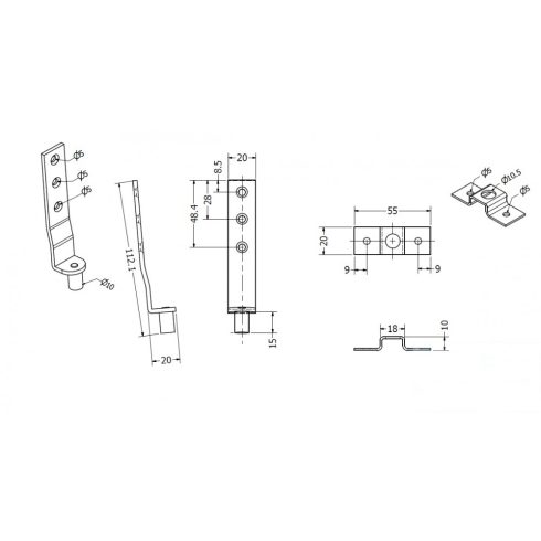 Csapos lapfordító könyökpánttal