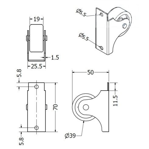 50-es sliccelt görgő