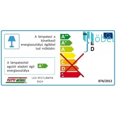 LED spotlámpa szett, bemarós - alumínium, meleg fehér, 2 izzó 