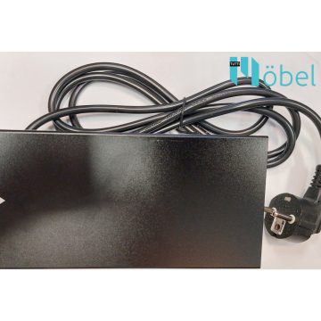   MODULBOX III eltolós, beépíthető konnektor, fekete, 2x220V + 1xUSB