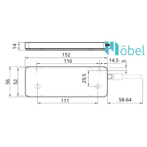 ATM SMART Push-Open kilökő Light, fehér