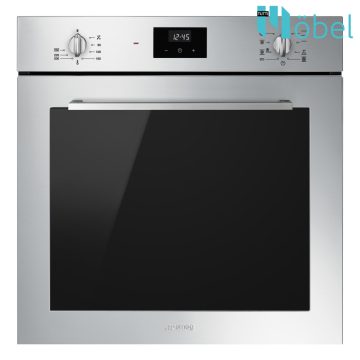   SMEG beépíthető sütő, multifunkciós, két vezérlőgomb, digitális kijelző, Selezione design, inox